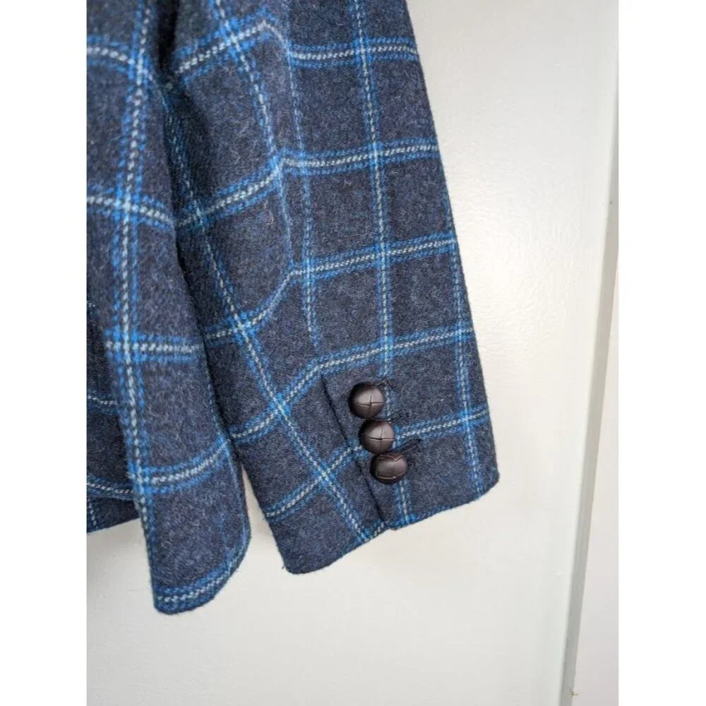 Talbots Blazer‎ Women's Size 18W Wool Jacket Duck Lined Academia Career Preppy
